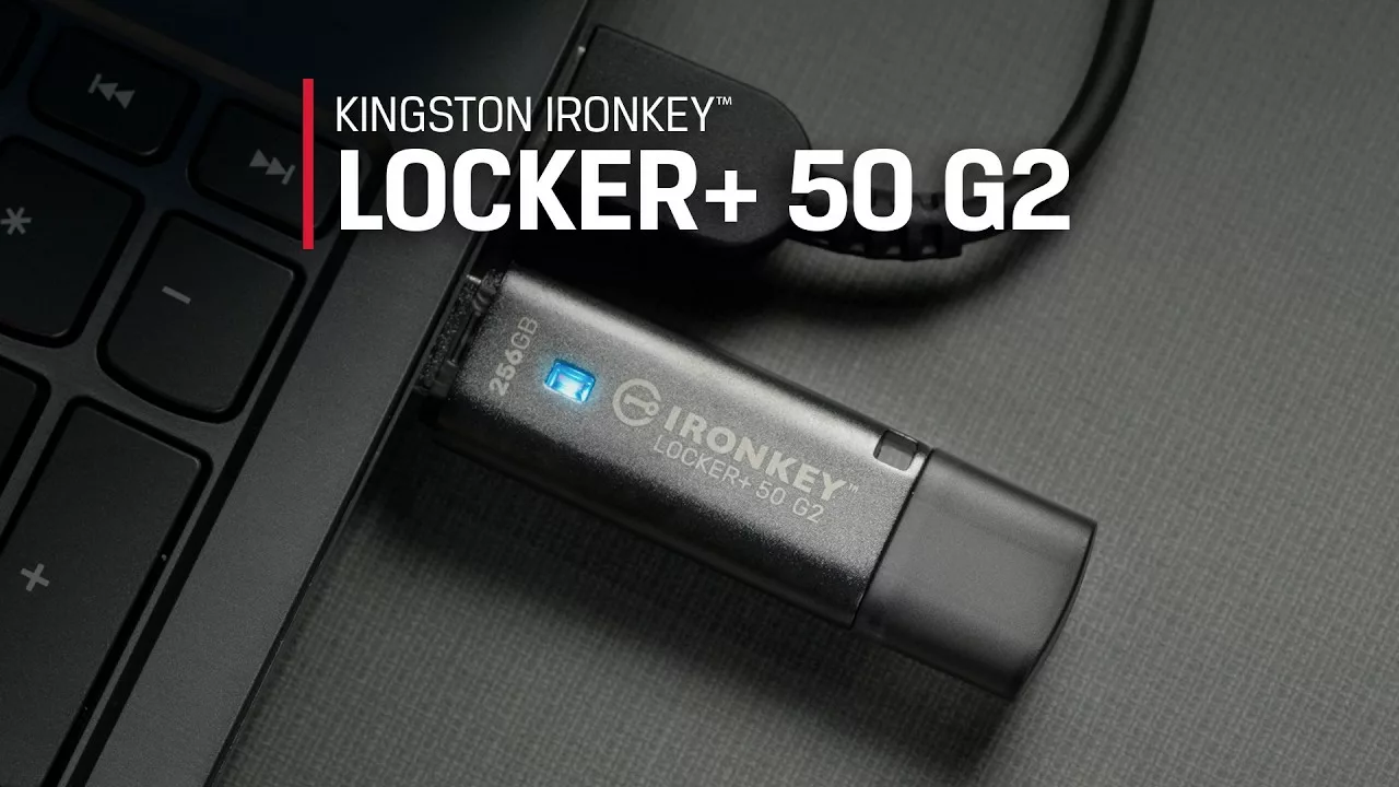 Kingston, IronKey Locker+ 50 G2, şifreli USB bellek, veri güvenliği, XTS-AES 256-bit, donanımsal şifreleme