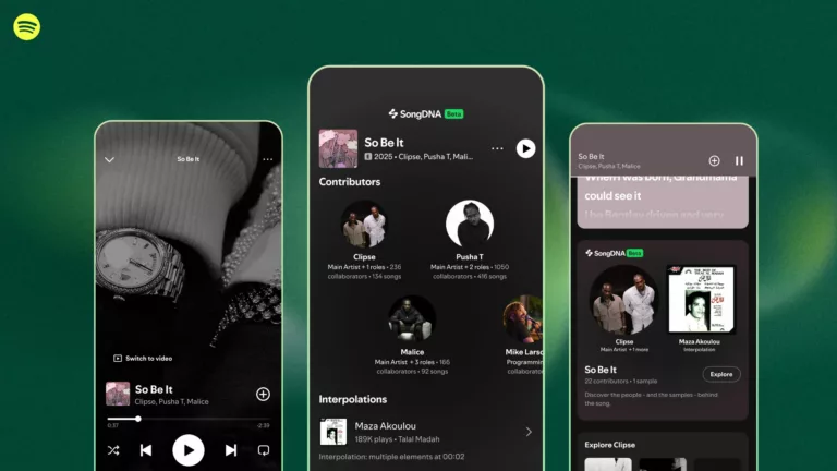 Spotify’ın Yeni Özelliği SongDNA Yayınlandı!