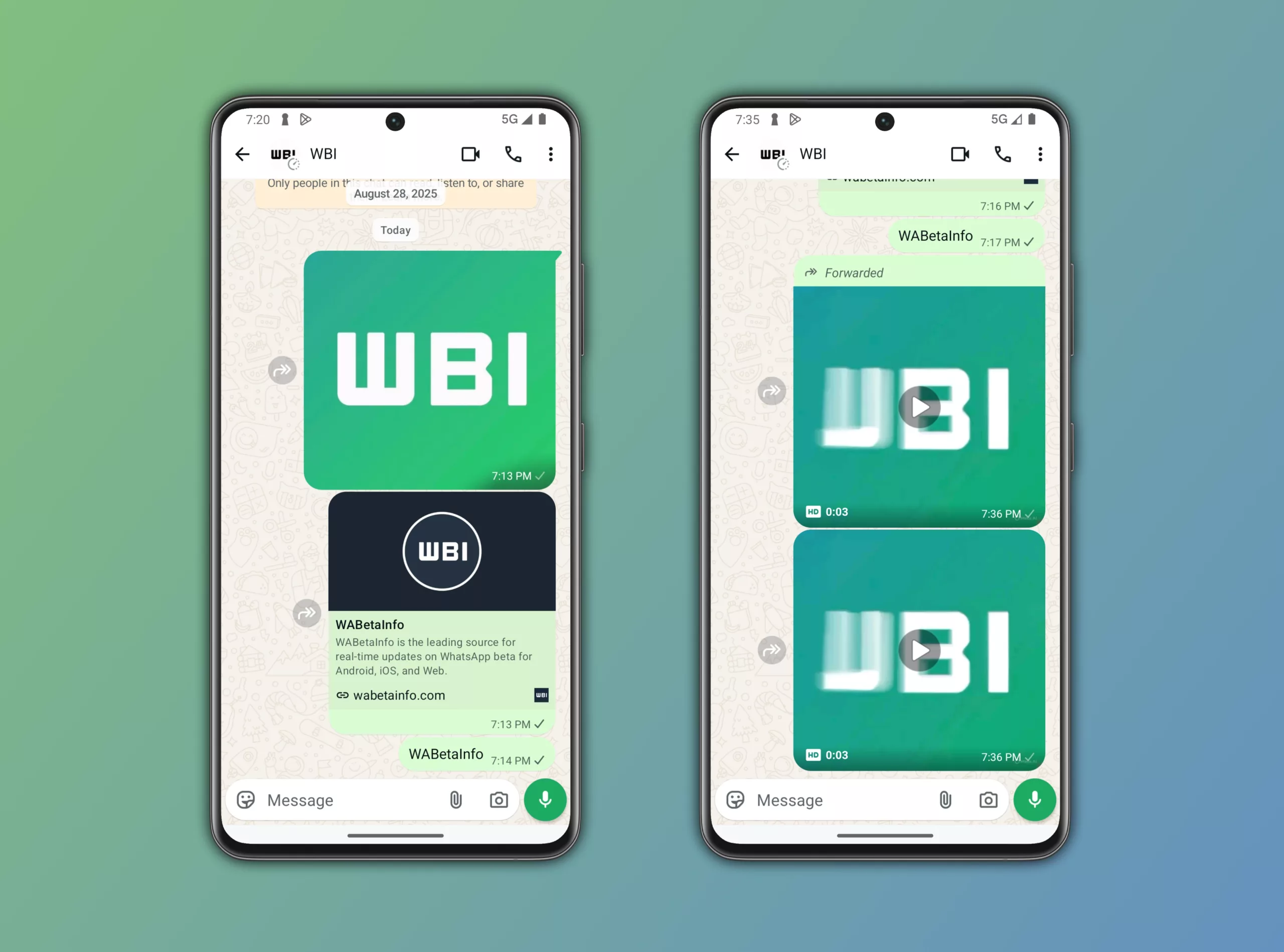 WhatsApp, Premium, yuvarlak sohbet balonları, Android, Meta