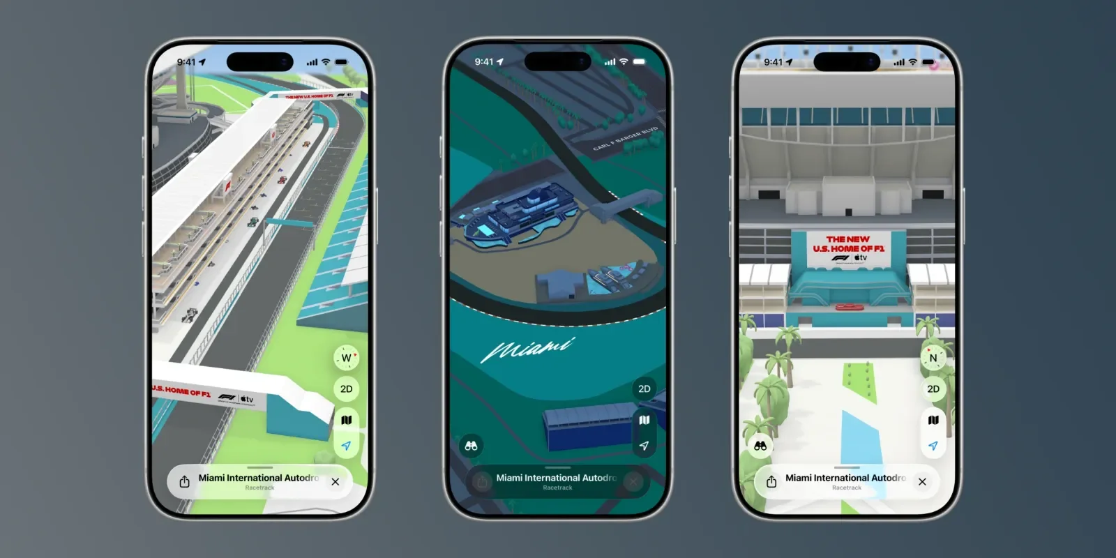 Apple Maps, Miami Grand Prix, Formula 1, Apple TV, Miami International Autodrome