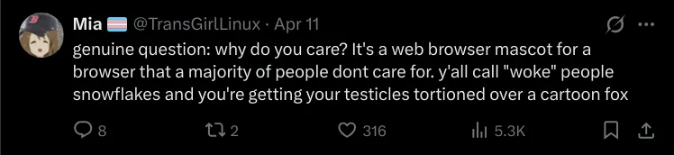 Firefox, Mozilla, Kit maskot, teknoloji haberleri, tarayıcı tartışması