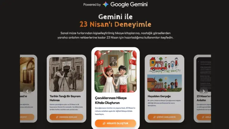 Google, 23 Nisan, Gemini, Cumhuriyet Müzesi, yapay zeka