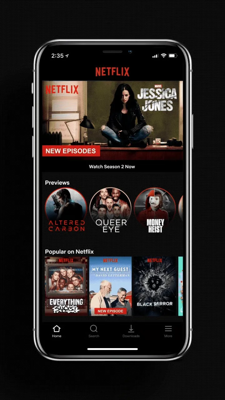 Netflix, iPhone uygulaması, dikey video, Reed Hastings, Netflix Playground