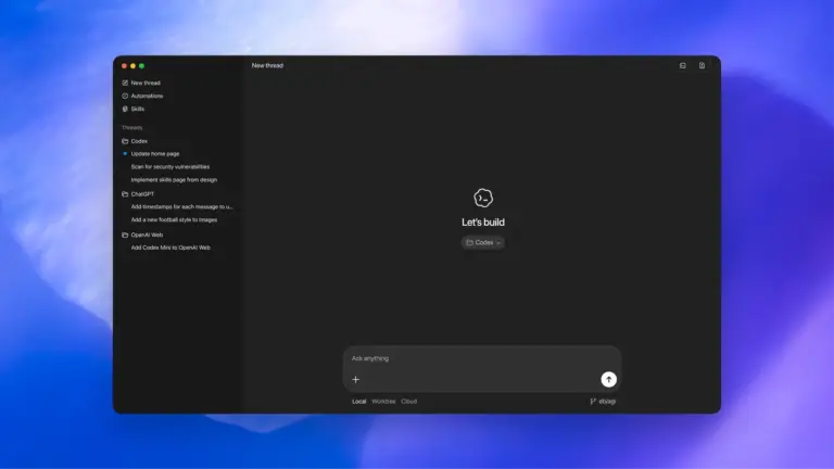 OpenAI, Codex, Chronicle, Mac uygulaması, ekran görüntüsü