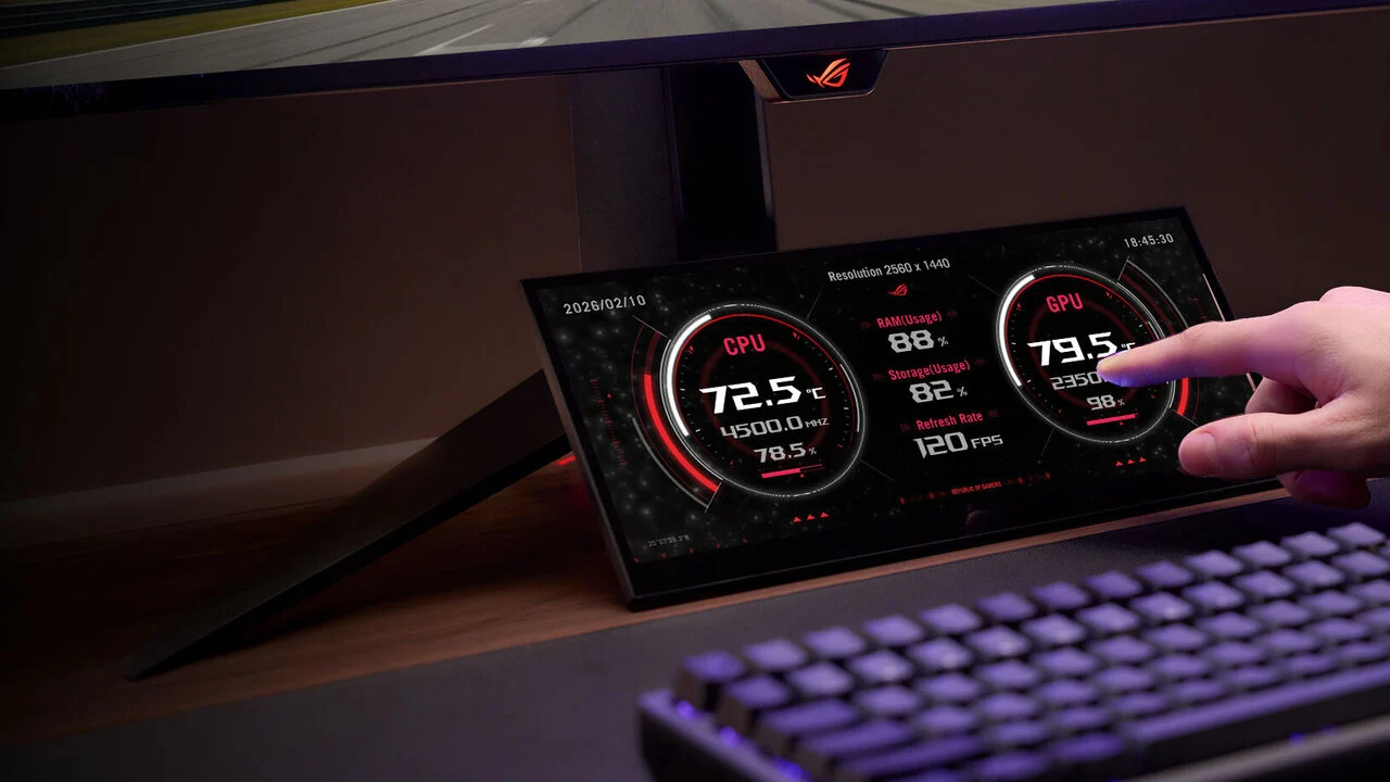 Asus ROG Strix XG129C Tanitildi Masanizdaki Yeni Kontrol Merkezi
