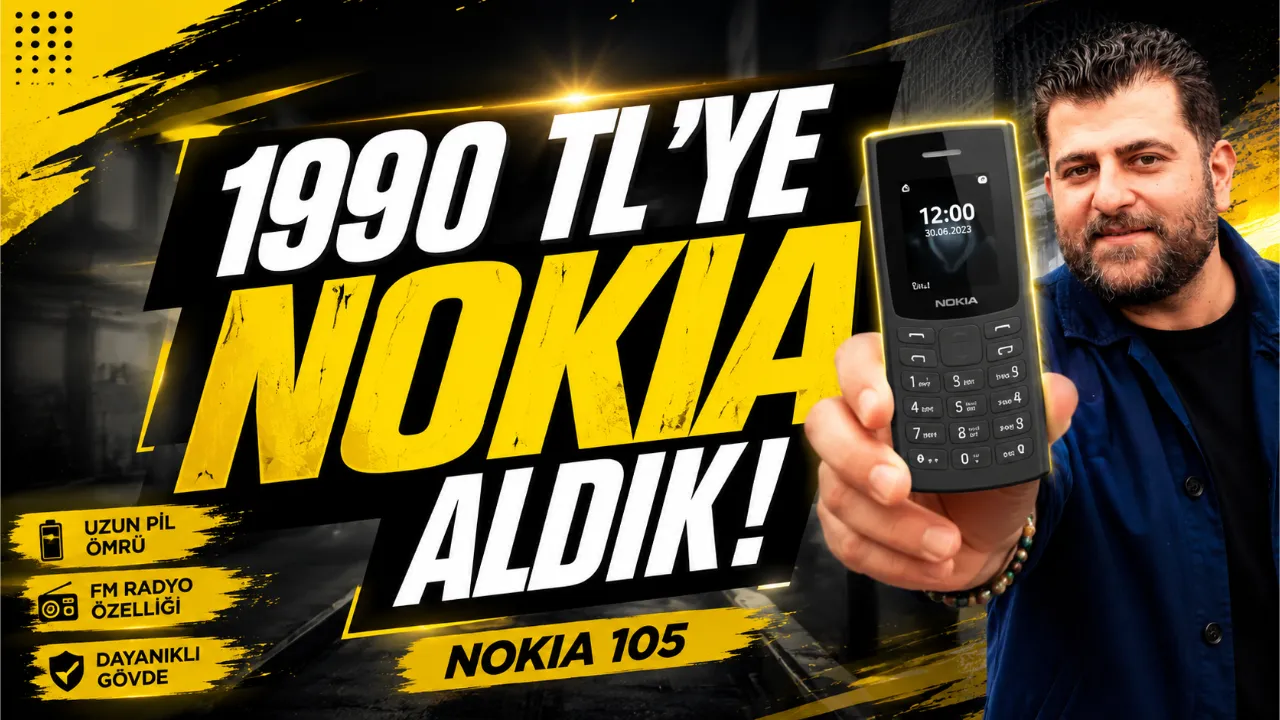 BİM’de Satılan Tuşlu Asker Telefonunu Aldık – Nokia 105 İncelemesi