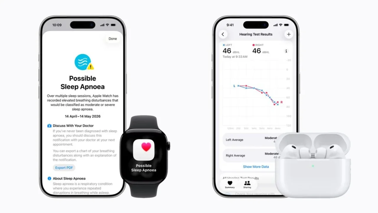 Apple Watch, AirPods Pro, sağlık, uyku apnesi, hipertansiyon