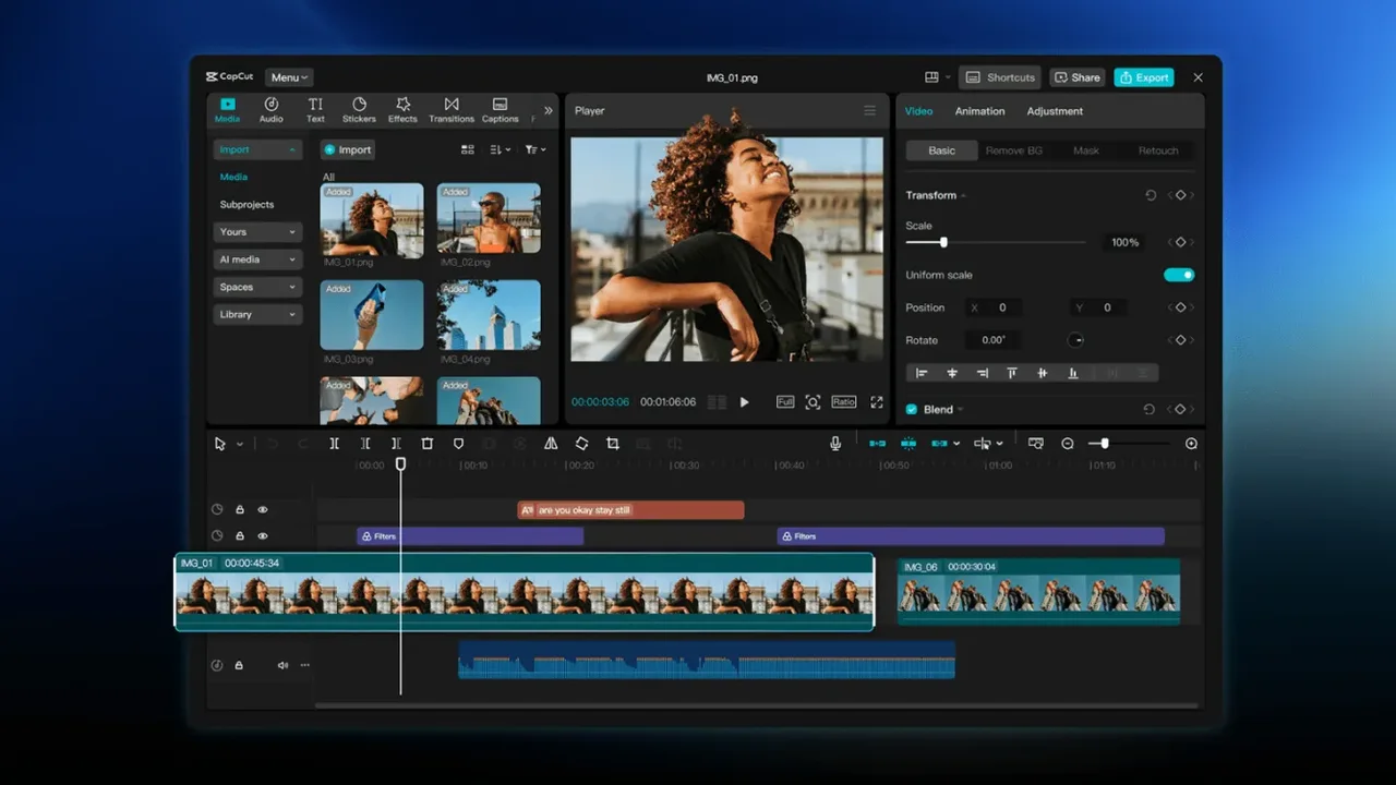 CapCut Pad, Android tablet, video düzenleme, CapCut Pro, mobil uygulama