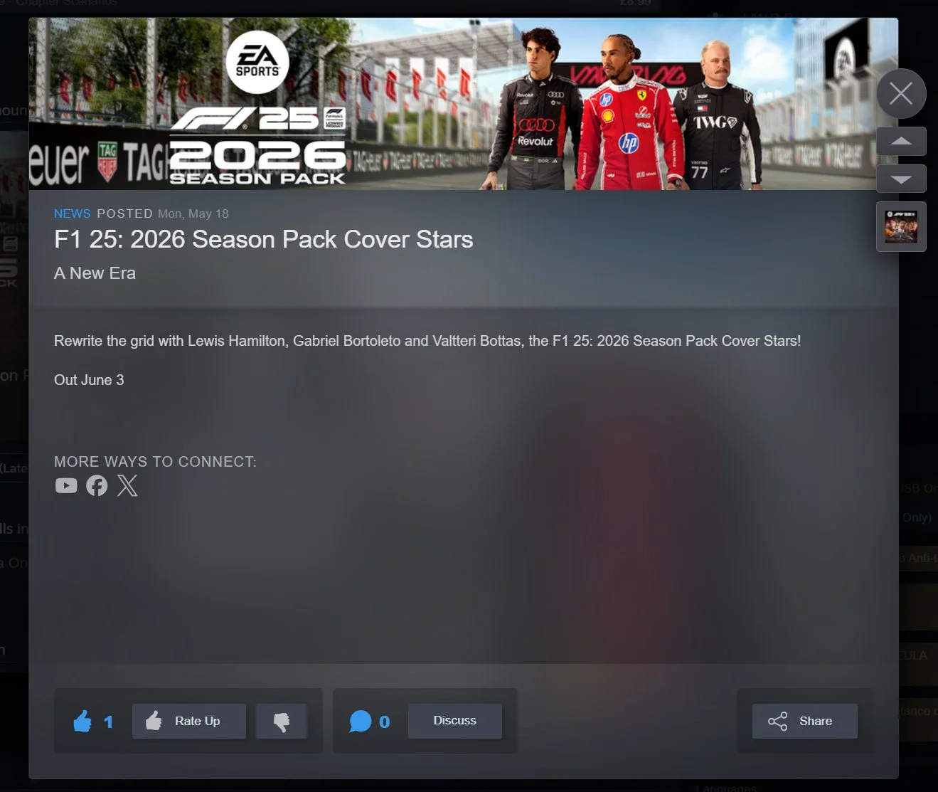 F1 25, EA Games, Formula 1, 2026 DLC, oyun dünyası