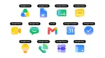 Google, Workspace, ikon, tasarım, güncelleme