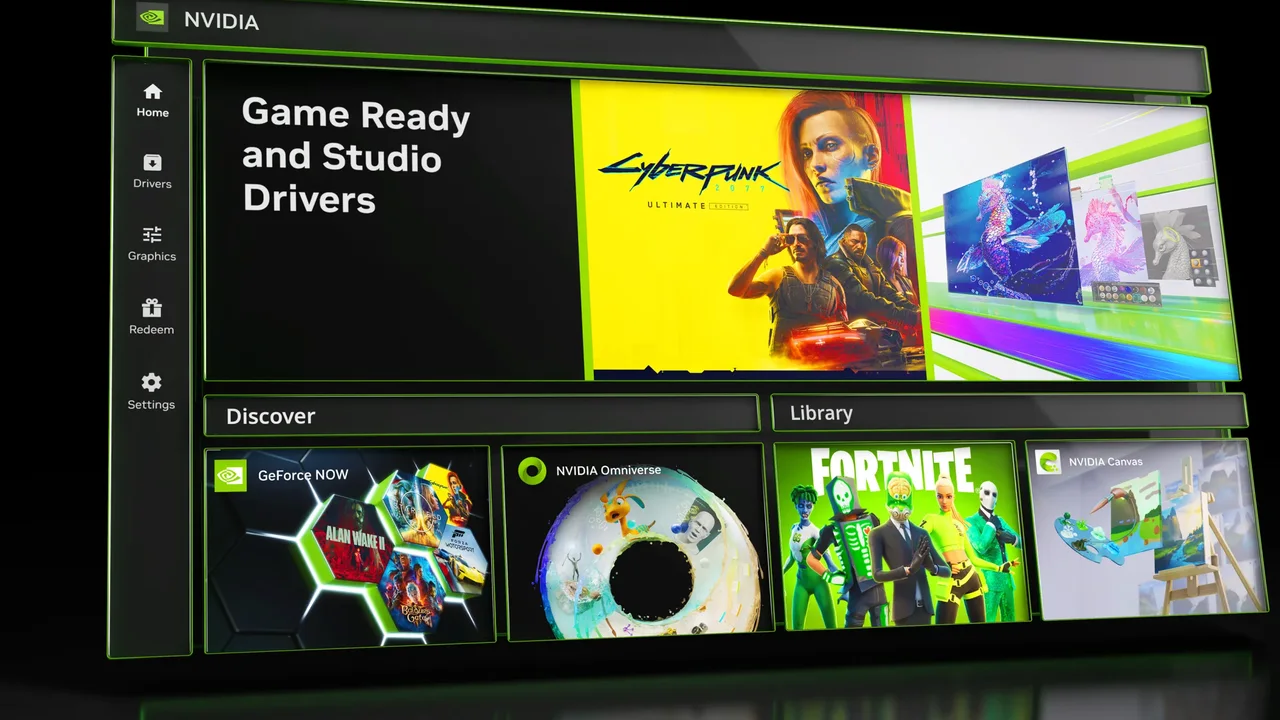 NVIDIA, GeForce, Denetim Masası, Sürücü, NVIDIA App