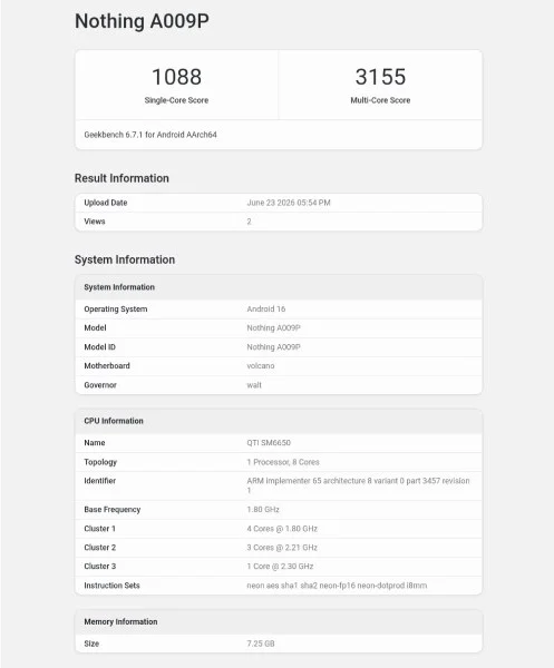 Uygun Fiyatlı Nothing Phone (4b) Geekbench'te Görüldü 3 Nothing Phone 4b 2