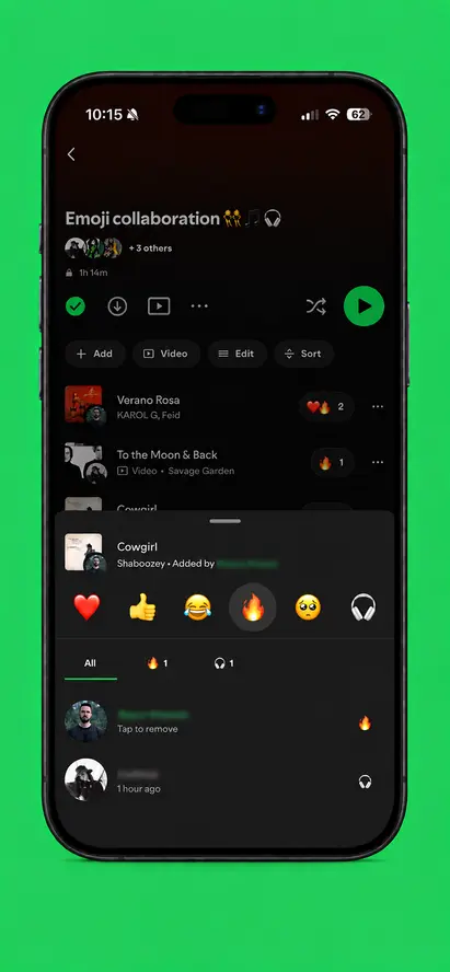 Spotify Ortak Çalma Listesi Özelliğini Emojiyle Güncelledi 3 Spotify ortak calma listesi 2