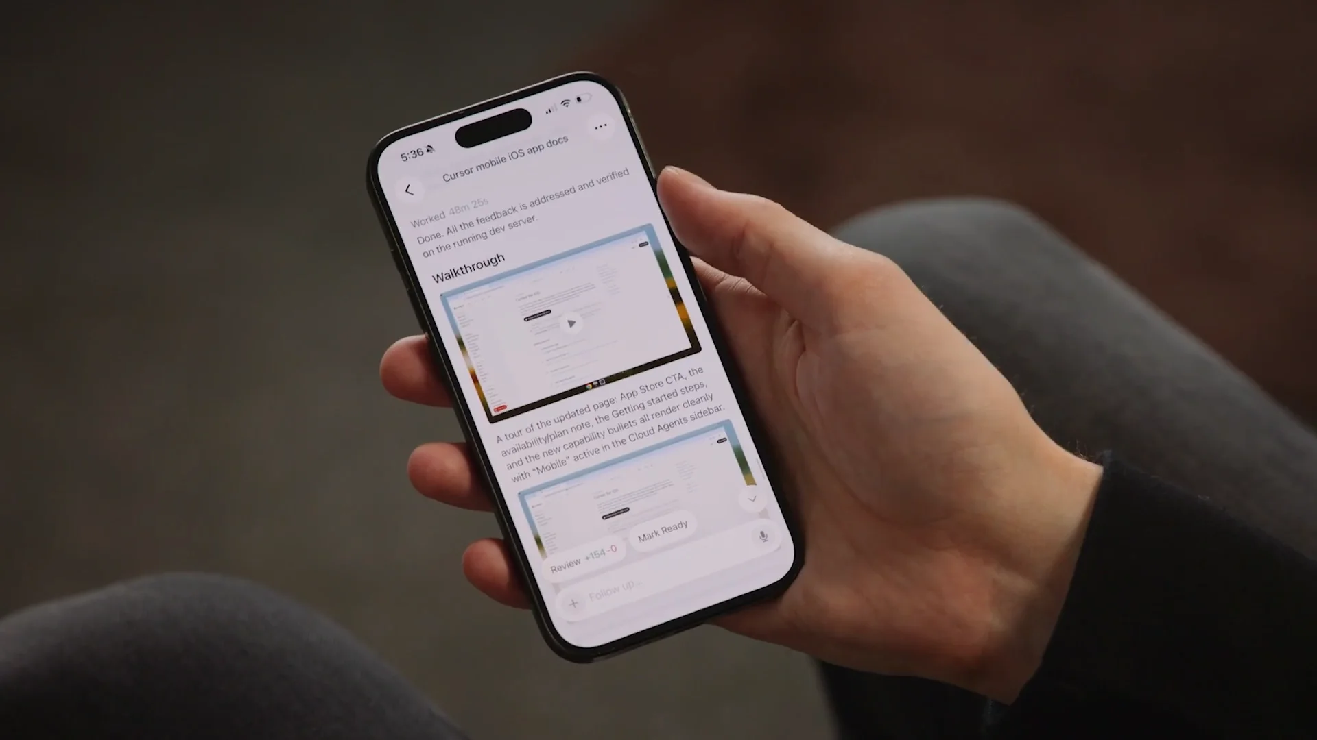 Cursor, iOS, yazılım geliştirme, mobil uygulama, bulut ajanları