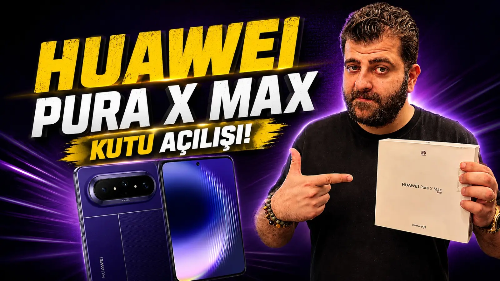 Huawei Pura X Max Kutu Açılışı! Huawei, Apple’dan Önce Davrandı!