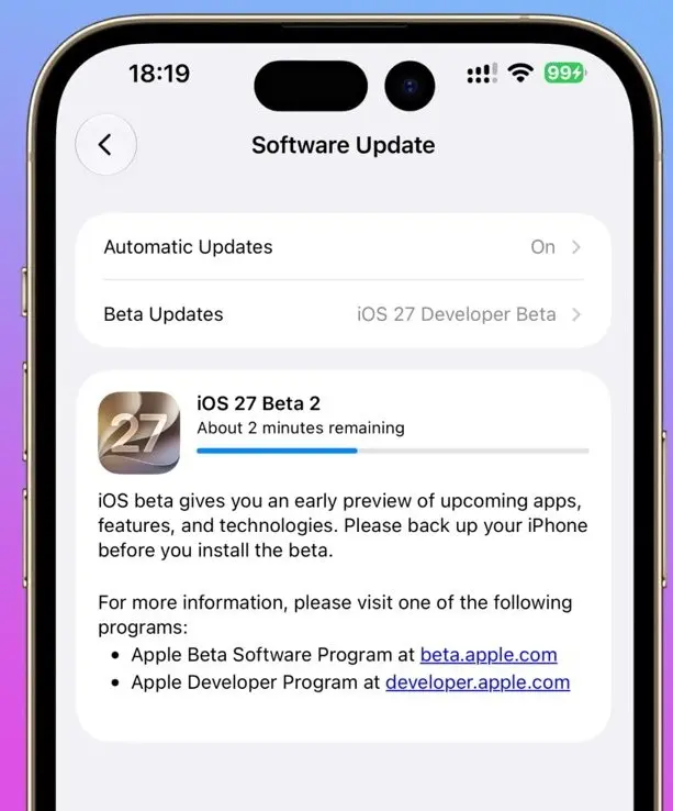 iOS 27 Beta 2 Geliştiriciler için Yayınlandı 2 ios 27 beta 2