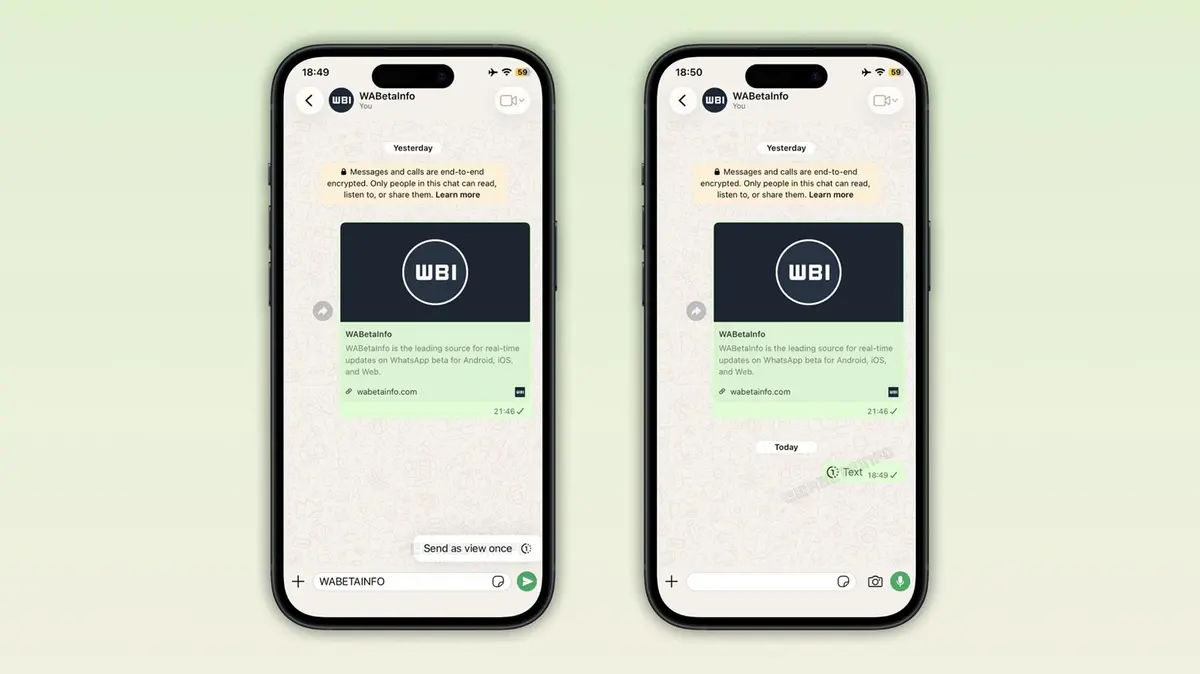 WhatsApp Bir Kez Görüntülenebilen Metin Mesajları Geliştiriyor 2 whatsapp ios icin bir kez goruntulenebilen metin mesajlari gelistiriyor 1