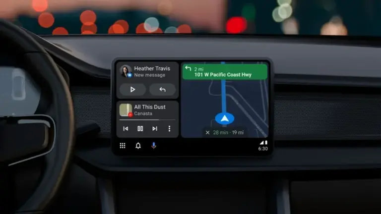 Android Auto, Google, medya oynatıcı, arayüz tasarımı, otomobil teknolojileri