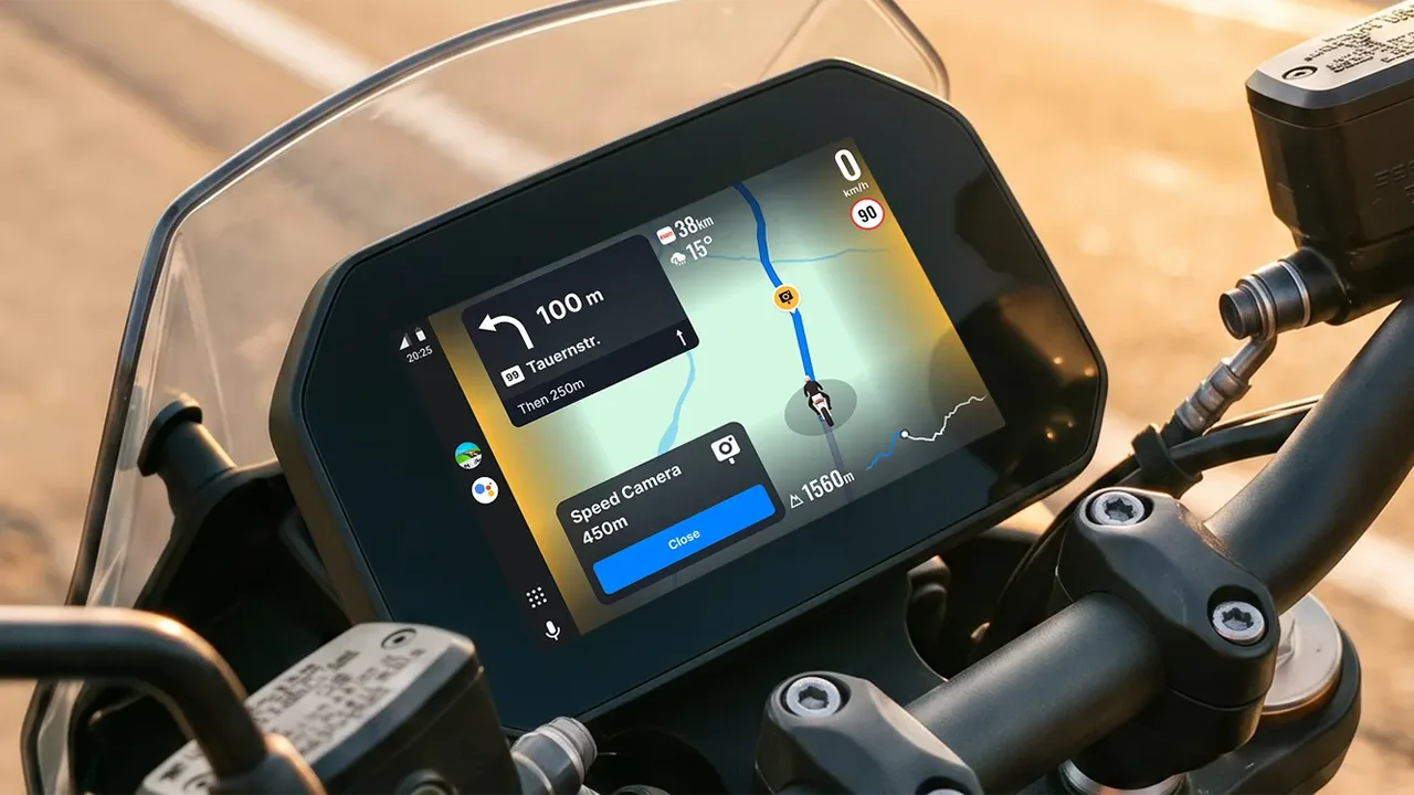 Android Auto ve CarPlay Motosikletler için Optimize Edildi