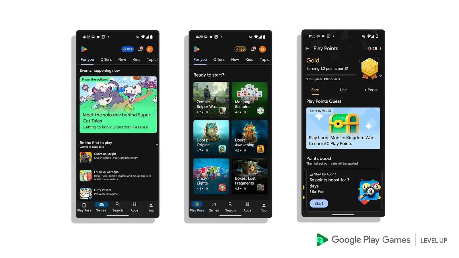 Google Play Games Level Up