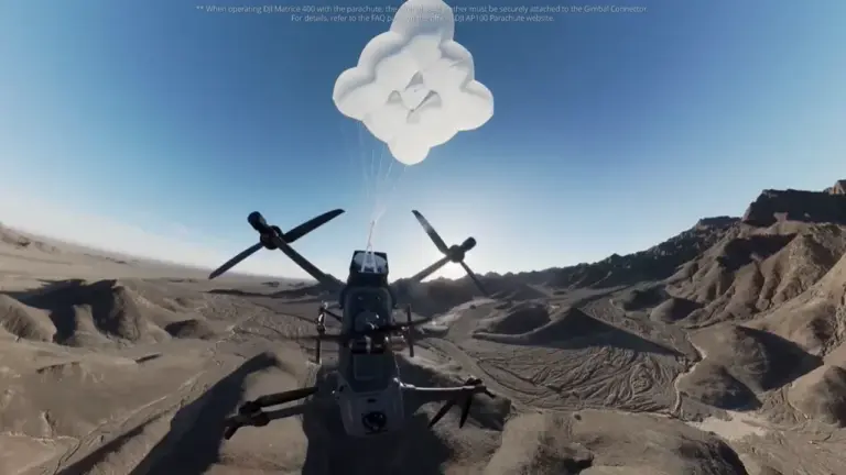 DJI, AP100 Parachute, Matrice 400, drone, paraşüt sistemi