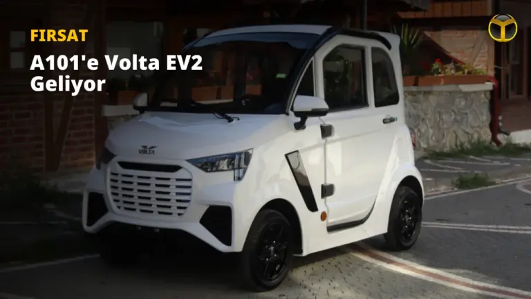A101 Marketlerde Siyah Renkli Volta EV2 Satışa Çıkıyor — Volta EV2 elektrikli araç, A101 aktüel ürünler, elektrikli araç fiyatları, Volta EV2 özellikleri, şehir içi elektrikli araç