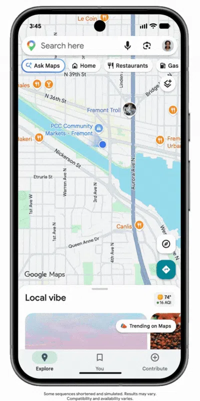 Google Maps, Ask Maps, Personal Intelligence, harita, navigasyon
