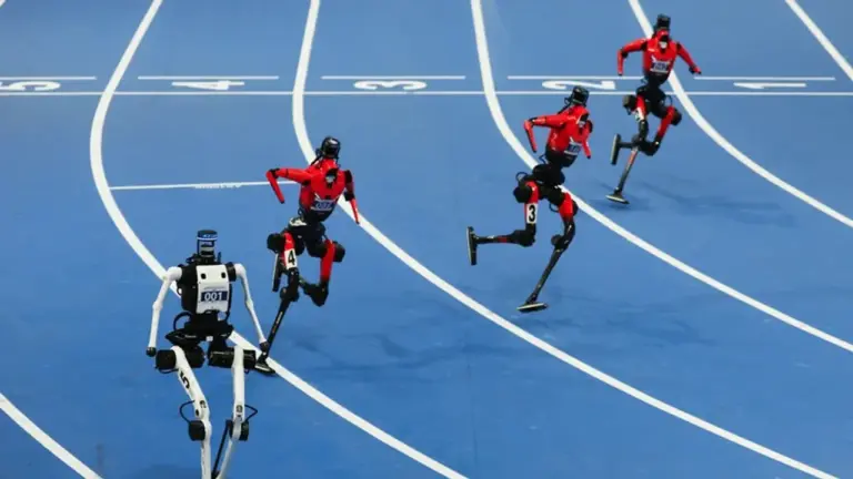İnsansı Robotlar Rekor Kırdı: Usain Bolt'u Geçtiler — insansı robot Usain Bolt rekoru, Dünya İnsansı Robot Oyunları, Tiangong Ultra robot, insansı robot teknolojisi, robotik yarışmaları