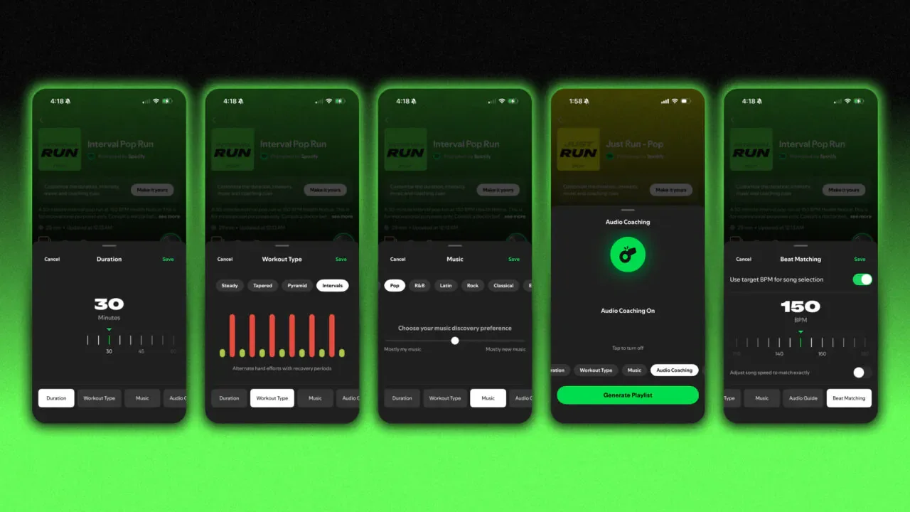 spotify-premium-kullanicilari-icin-yeni-kosu-ozelligi-iste-guncellemenin-detaylari Spotify, Running Mode, Android, Spotify Premium, Playlist Notes