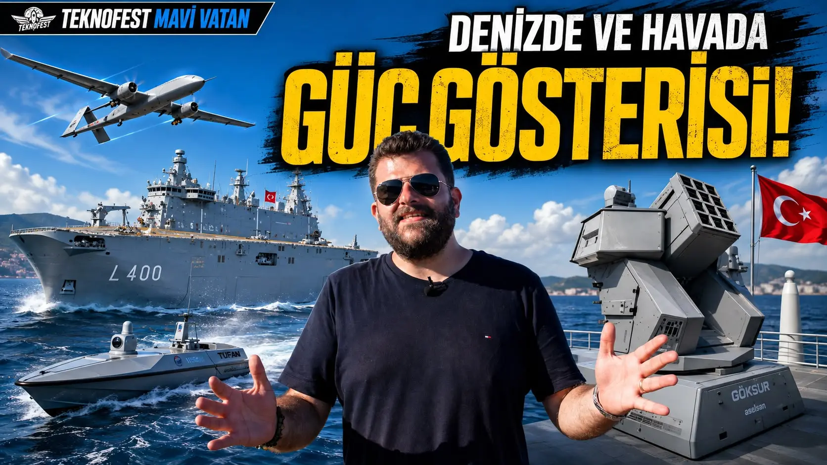 TCG Anadolu’dan TUFAN’a! TEKNOFEST Mavi Vatan’da Güç Gösterisi