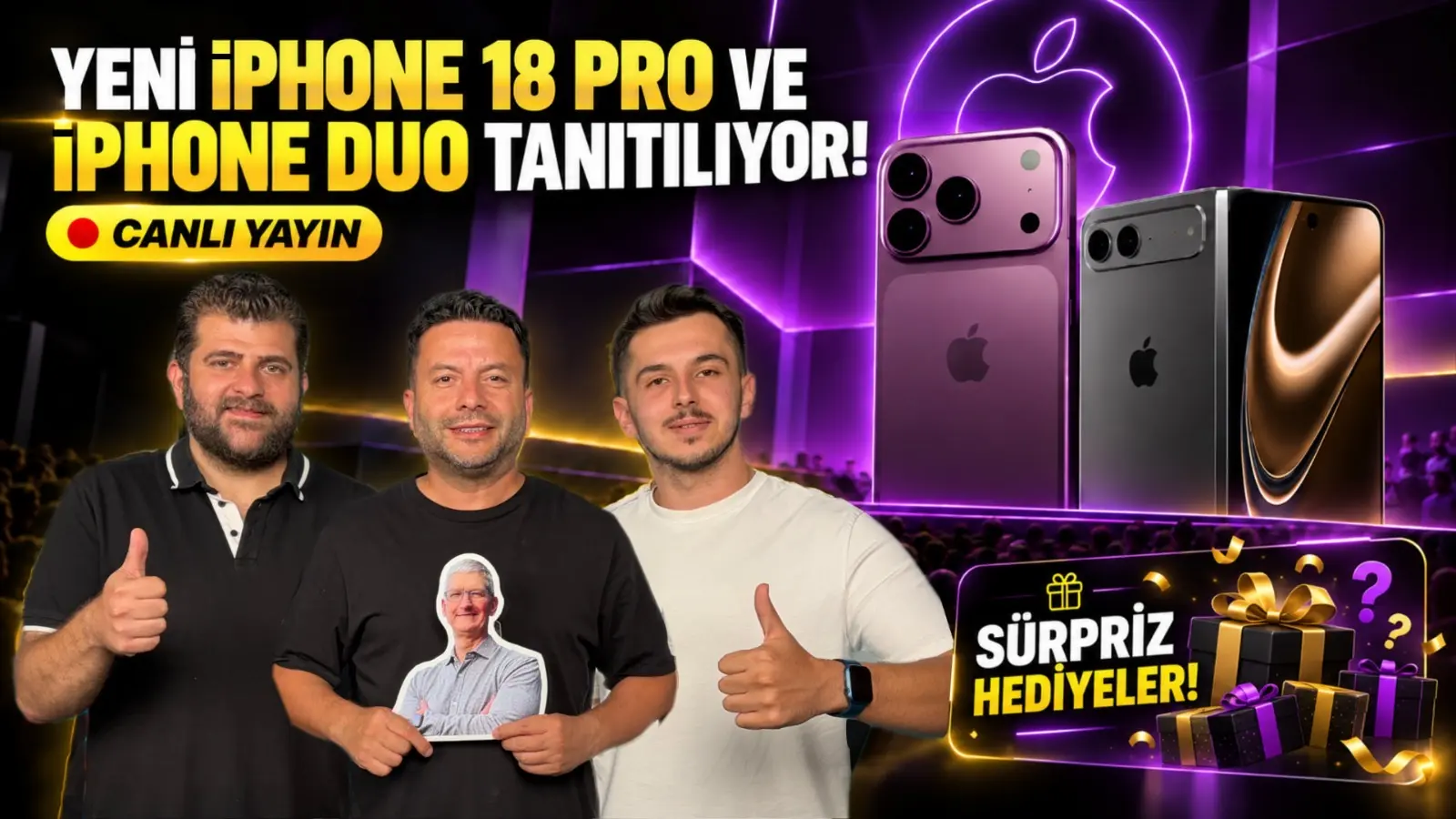 Apple Etkinliği Başlıyor: iPhone 18 Pro ve Katlanabilir iPhone Duo Tanıtılıyor