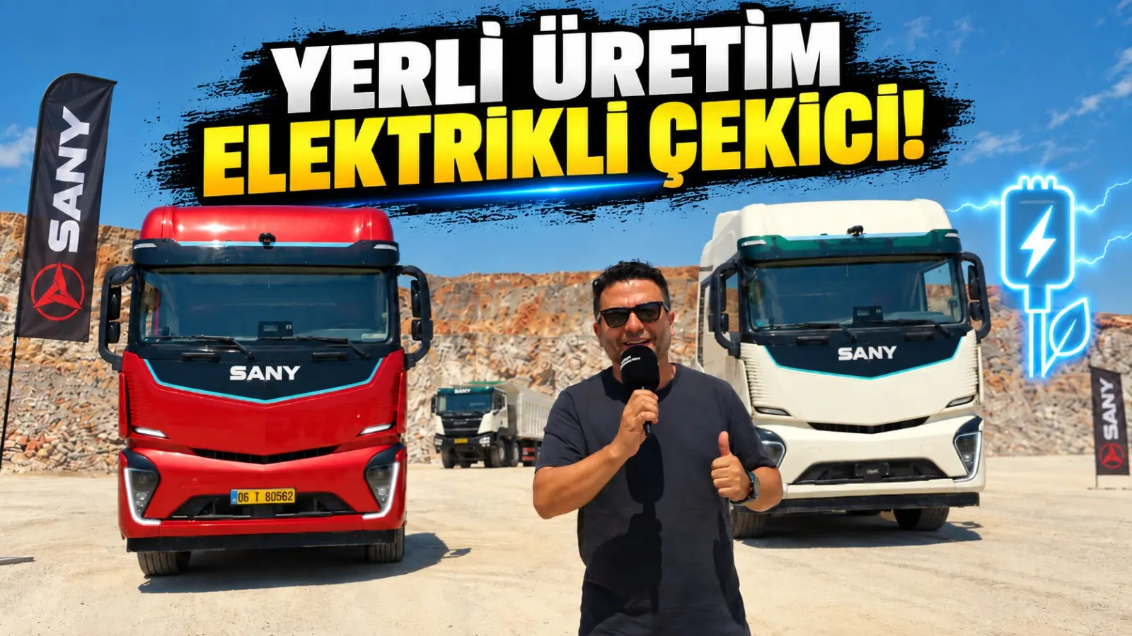 Yerli Üretim Elektrikli SANY Çekiciyi Test Ettik! 636 kWh Bataryalı Ağır Vasıta Sahada