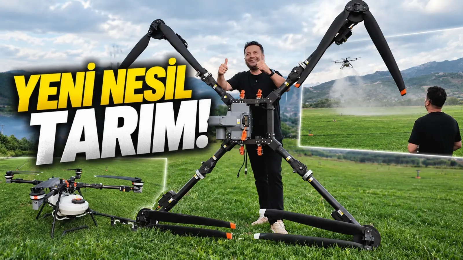 Dev Tarım Dronu ile Tarlayı İlaçladık! (75 Litre Kapasiteli Canavar)
