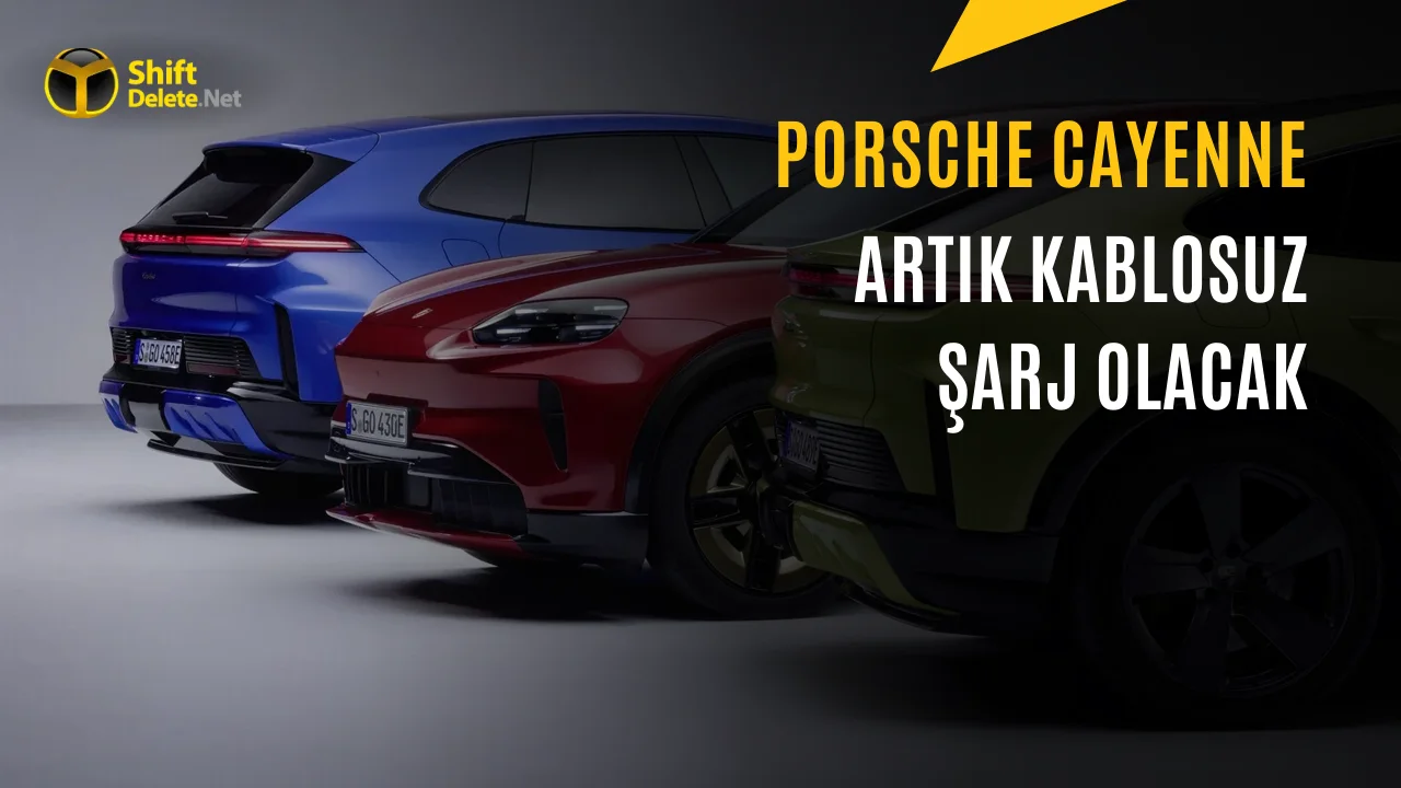 Elektrikli Porsche Cayenne Kablosuz Şarj Edilecek