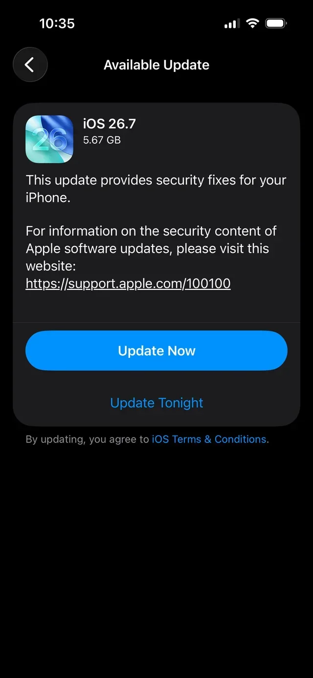 iOS 27'ye Geçmek İstemeyenlere: iOS 26.7 Yayınlandı — iOS 26.7 güncellemesi, Apple güvenlik yamaları, iPhone yazılım güncellemeleri, iOS 27 sürümü, iPhone güvenlik güncellemeleri
