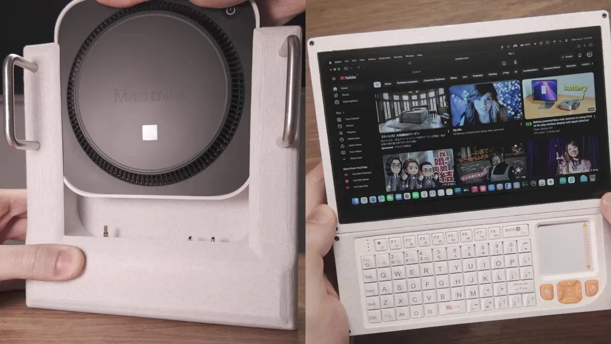 Mac Mini Taşınabilir Bilgisayar Oldu: Mac Nano Projesi — M4 işlemcili Mac Mini, taşınabilir bilgisayar projesi, 3D baskı gövde, Mac Nano özellikleri, Apple M4 donanımı