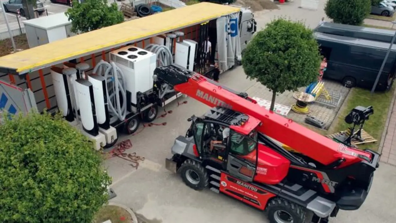 tesla Accordion Supercharger