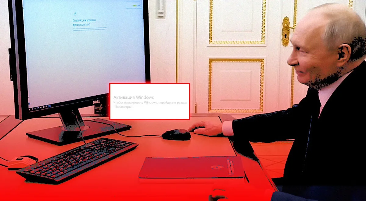 Vladimir Putin Windows 10'u Lisanssız Kullanıyor: Bilgisayar Tercihi Şaşırttı — Rusya parlamenter seçimleri, çevrim içi oy kullanma, lisanssız Windows 10, Dell bilgisayar kullanımı