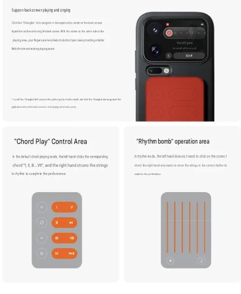 Xiaomi 18 Pro Arka Ekranı Gitara Dönüşüyor: Pocket Guitar Aksesuarı Tanıtıldı — Xiaomi 18 Pro Pocket Guitar, Xiaomi arka ekran özellikleri, Changba uygulaması, manyetik telefon aksesuarları, Xiaomi 18 Pro Max özellikleri