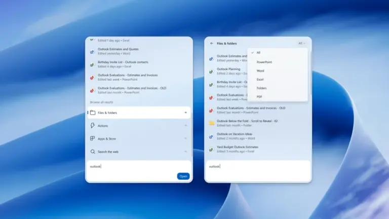 Windows 11 Xbox modu ile gelen yeni arama filtreleri