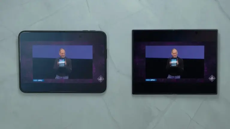 iPhone Duo toz kapakları tartışmasında Apple iPhone Duo ve Samsung Galaxy Z Fold 8 yan yana