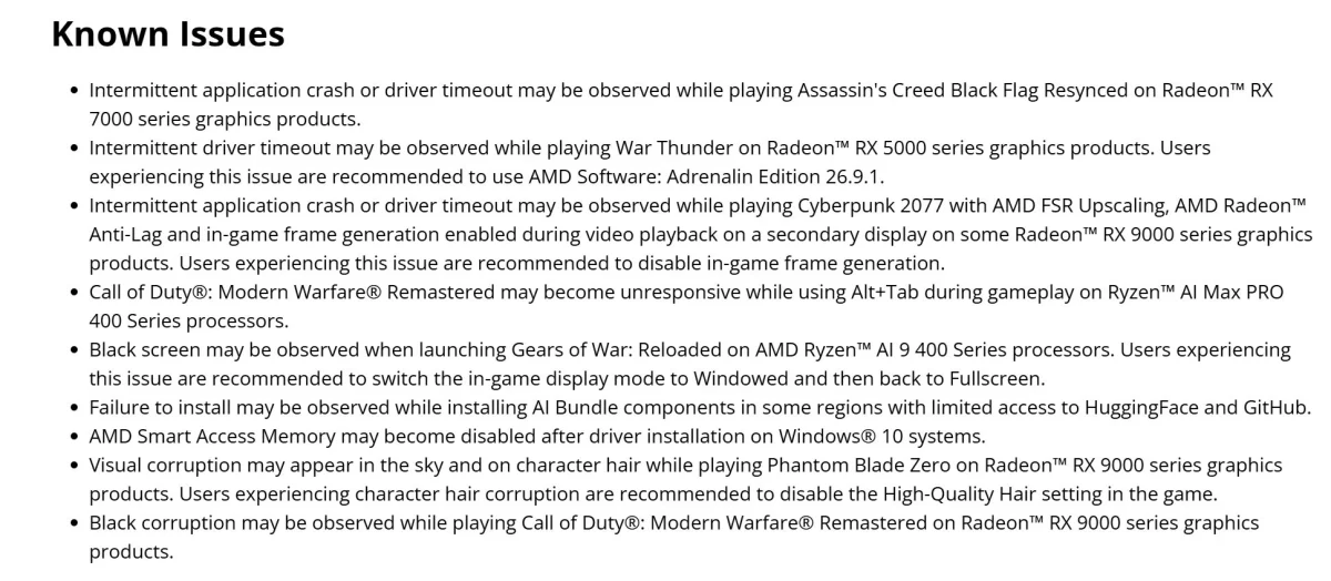 AMD Adrenalin 26.10.2 görseli