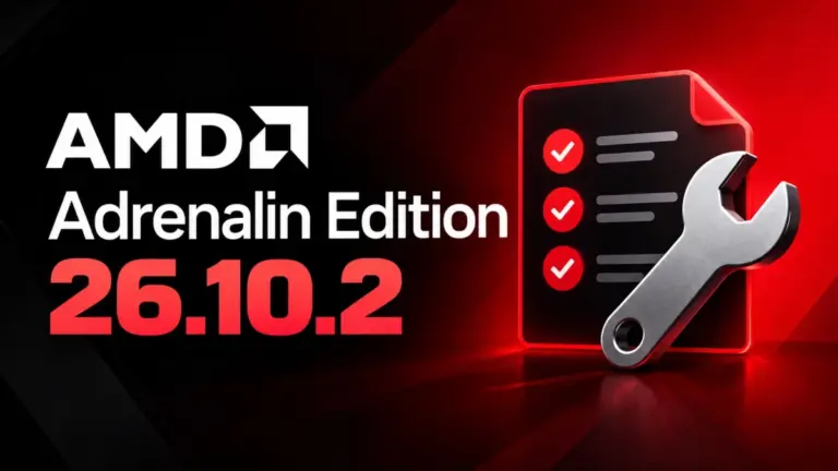 AMD Adrenalin 26.10.2 sürücüsünün tanıtım görseli