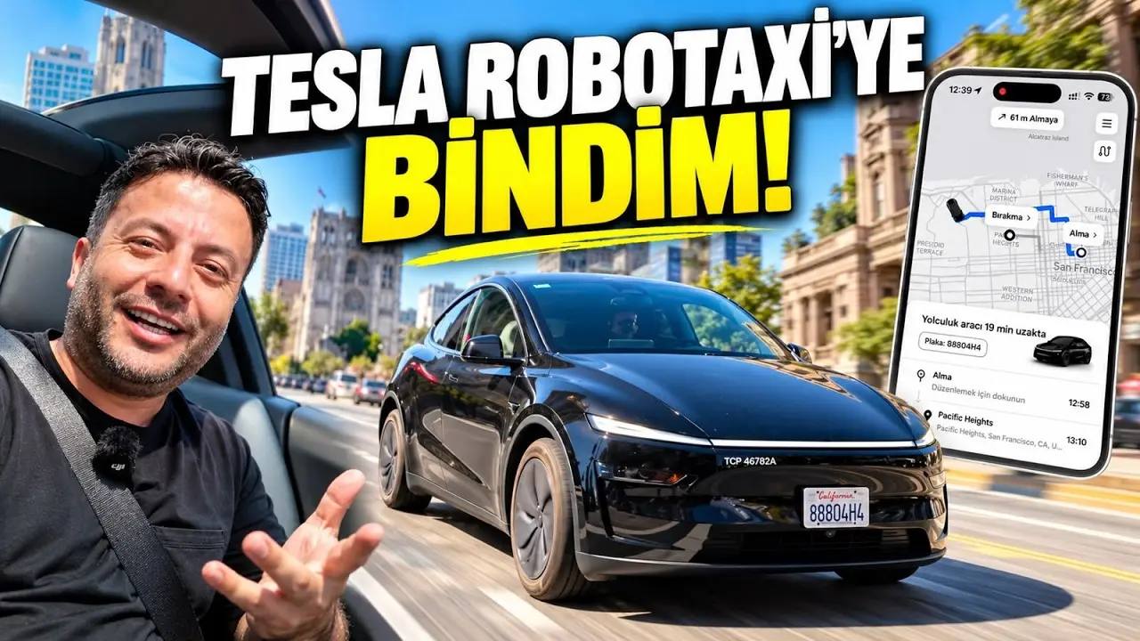 Taksicilerin belalısı: Tesla Robotaxi’ye bindik (vLog)
