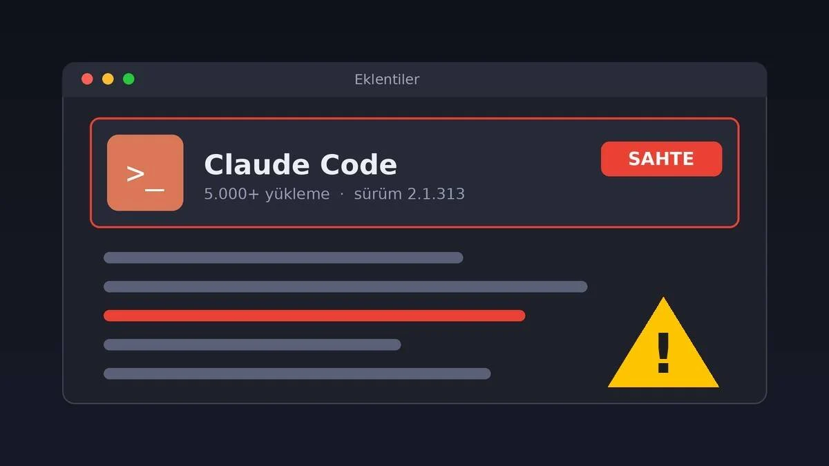 Sahte Claude Code Eklentisi Cursor Mağazasında: 5.000 Kişi Etkilendi