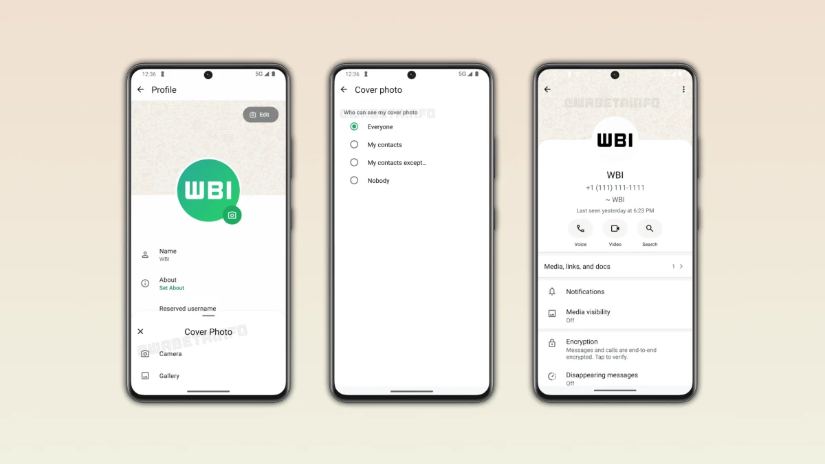 WhatsApp kapak fotoğrafı özelliği Android beta’da geliyor
