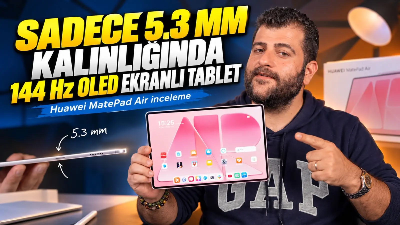 5.3 mm inceliğinde PC gibi tablet! Huawei MatePad Air inceleme
