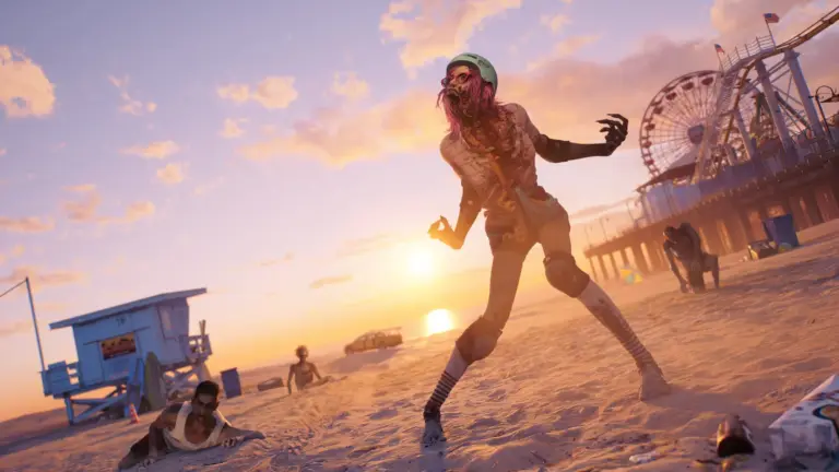 PS Plus Kasım 2026 oyunları arasında yer alan Dead Island 2'den sahilde bir zombi
