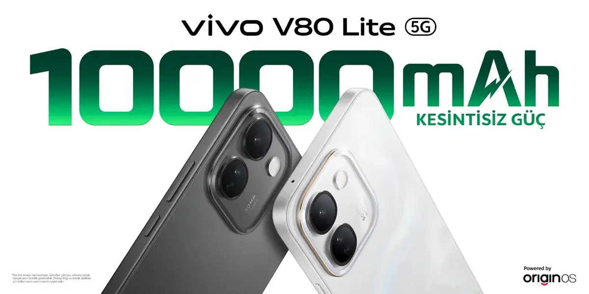 Vivo V80 Lite 5G Türkiye'de Satışa Sunuldu: İşte Fiyatı ve Özellikleri — vivo V80 Lite özellikleri, 10.000 mAh bataryalı telefon, vivo Türkiye fiyatları, yeni vivo telefon modeli