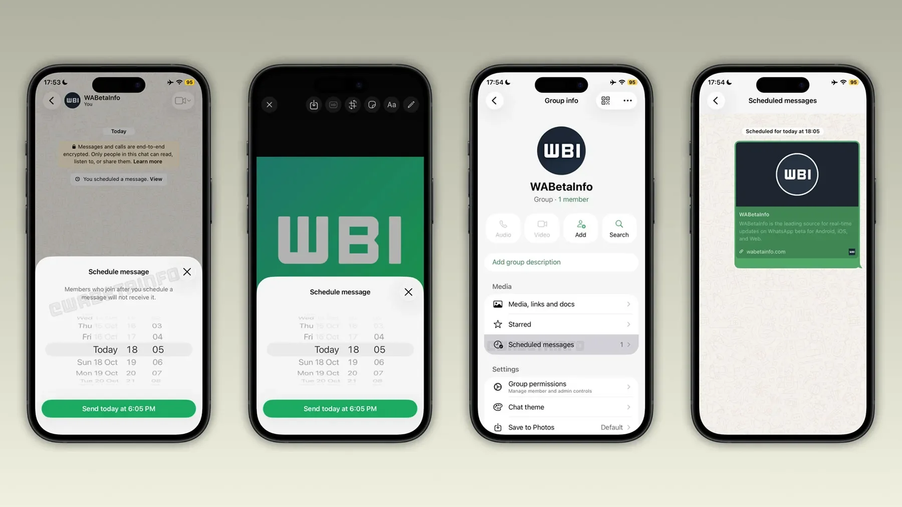 WhatsApp'a Mesaj Zamanlama Özelliği Yolda — WhatsApp mesaj zamanlama özelliği, WhatsApp mesaj planlama, WhatsApp beta iOS, WhatsApp ileri tarihli mesaj, WhatsApp grup mesaj zamanlama